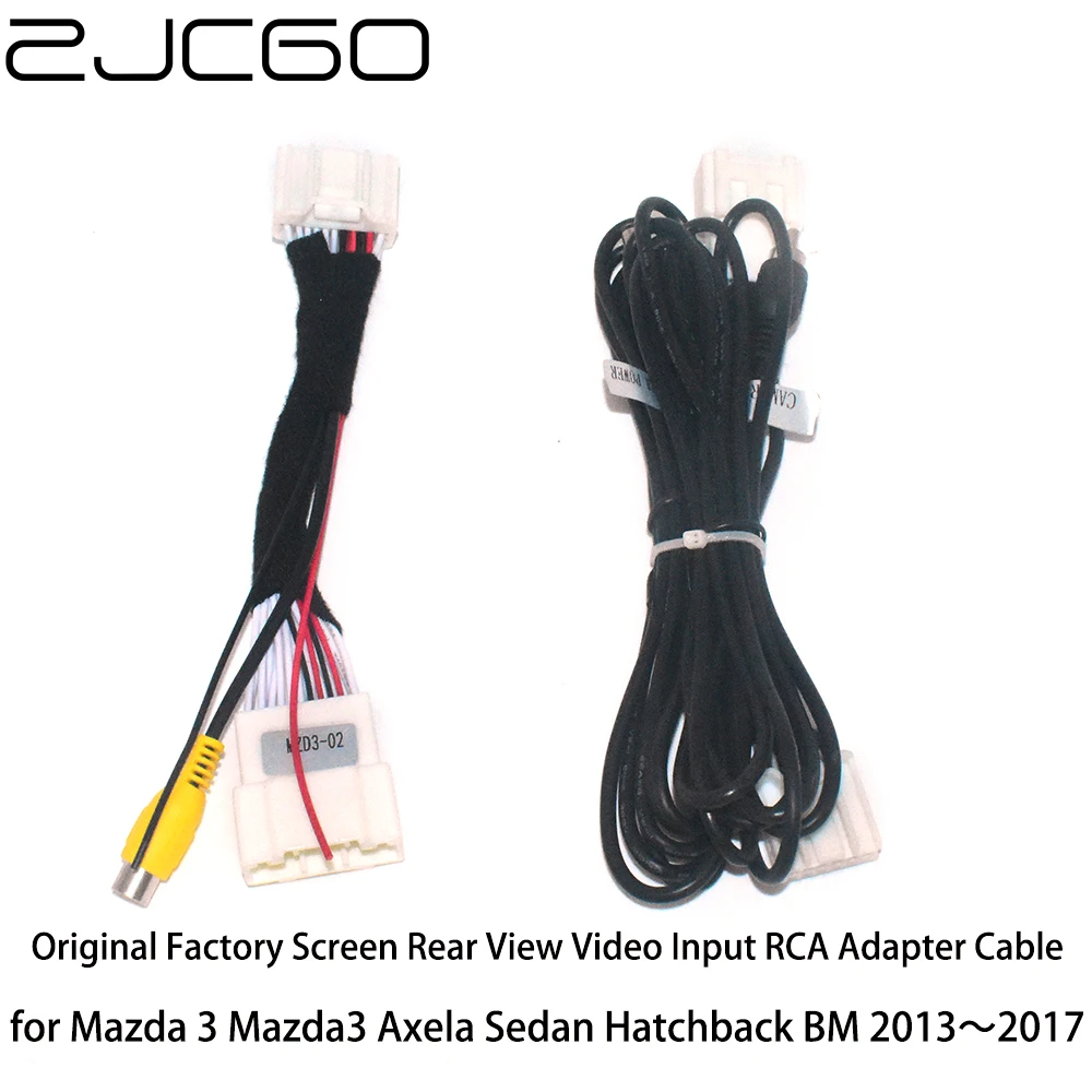 12-контактный автомобильный адаптер для камеры заднего вида RCA кабель Mazda 3 Mazda3 BM