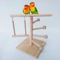 parrot playstands bird swing climbing platform wood cockatiel playground bird perches