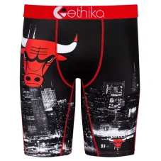 Мужские боксеры с мультяшным принтом Ethika серые дышащие облегающие трусы