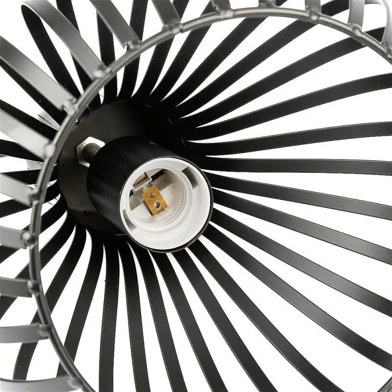 

1PCS 3 Lamp Metal Retro Antique E27 Suspension Luster Retro Ceiling Light Suspensions Pendant Lights Black Light Fixture HWC