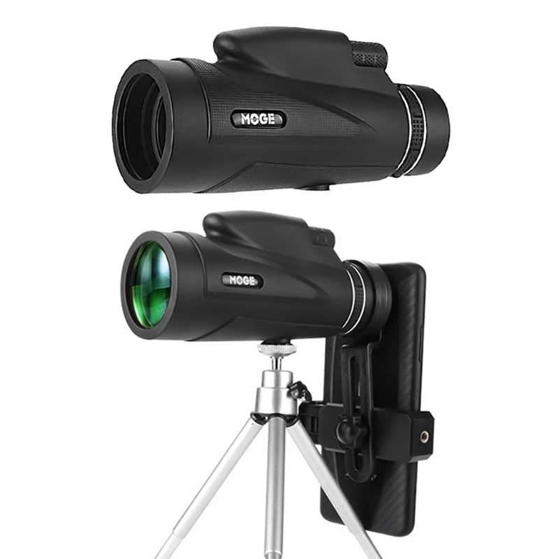 

50x60 Powerful Monoculars Telescope Night Vision Telescope with Smartphone Holder for Hiking Camping