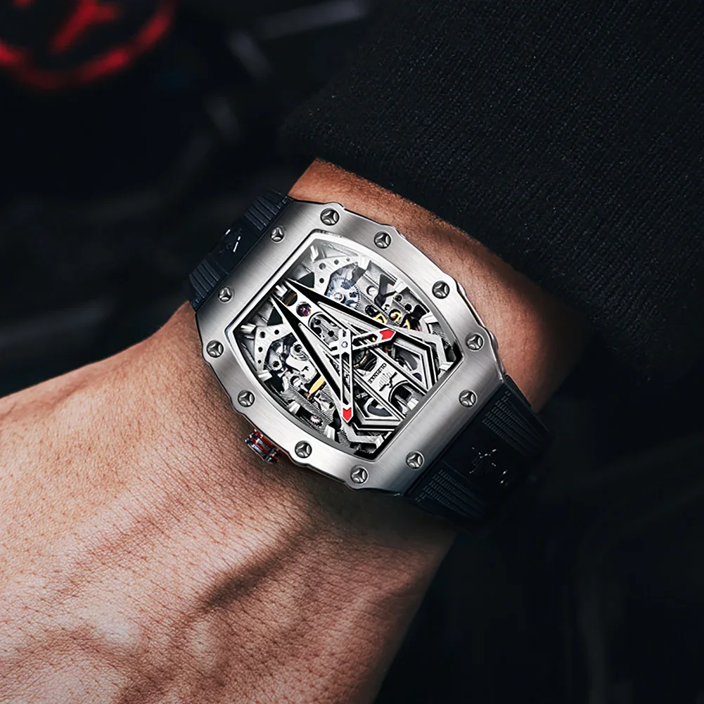 Часы OUPINKE Мужские механические брендовые Роскошные автоматические