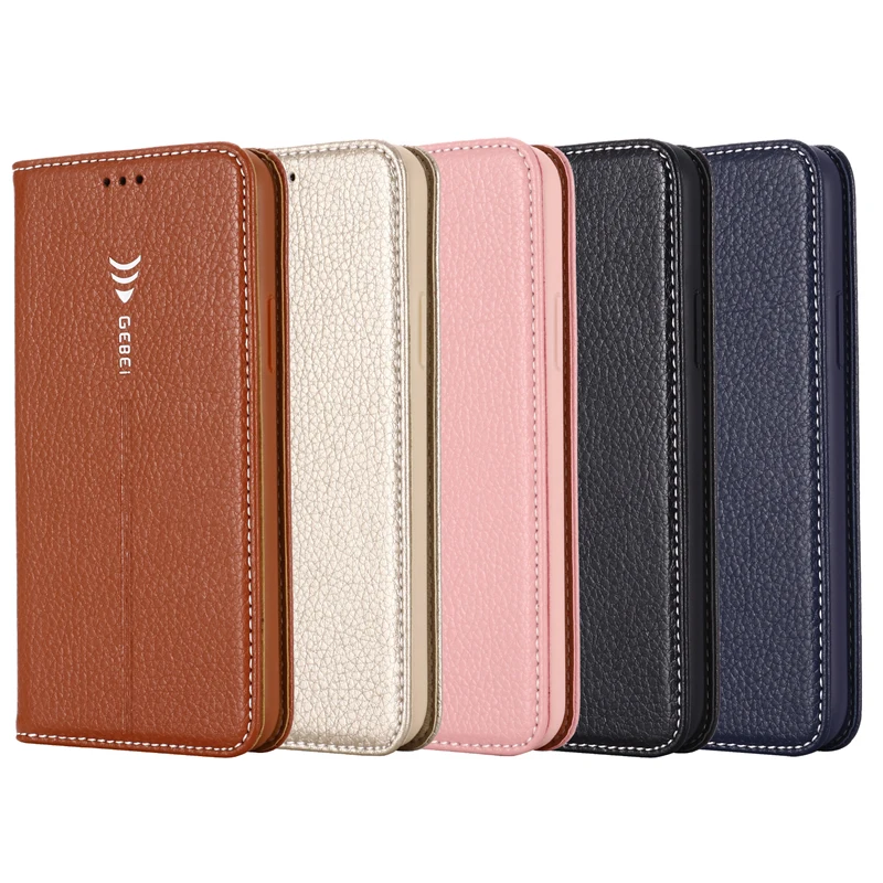 

Luxury Genuine Leather Wallet Case For iPhone 11 Pro Max X XS XR 8 7 6 6S Plus 5 5S Phone Shockproof Protective Flip Cover Cases