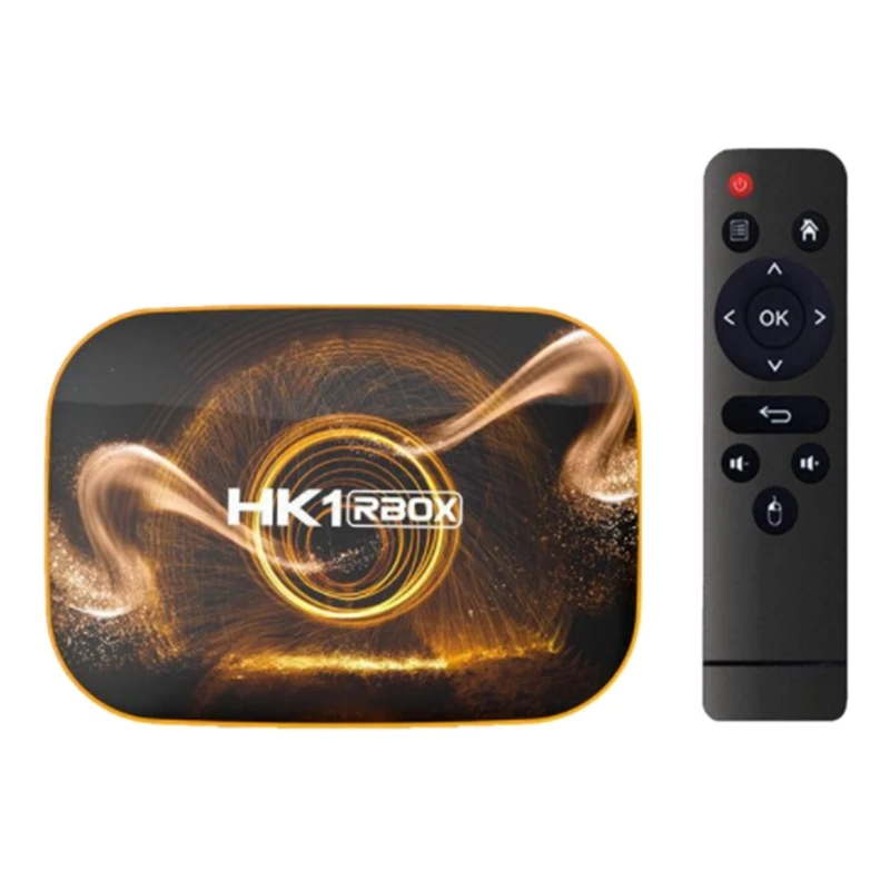 

Android 10.0 TV Box RK3318 4K HD Network Set-Tp Box 4G+128G Black For School Home Office US Plug