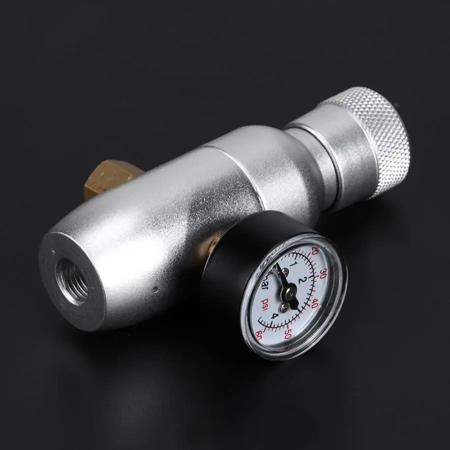 Мини Регулятор давления газа CO2 редукционный клапан зарядное устройство адаптер