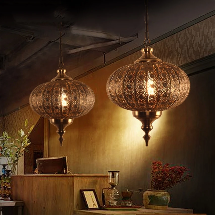 elegant LED Pendant Lights Vintage Home Decor Kitchen restaurant Retro Lamp Lighting Lustre Luminaria light fixtures | Лампы и
