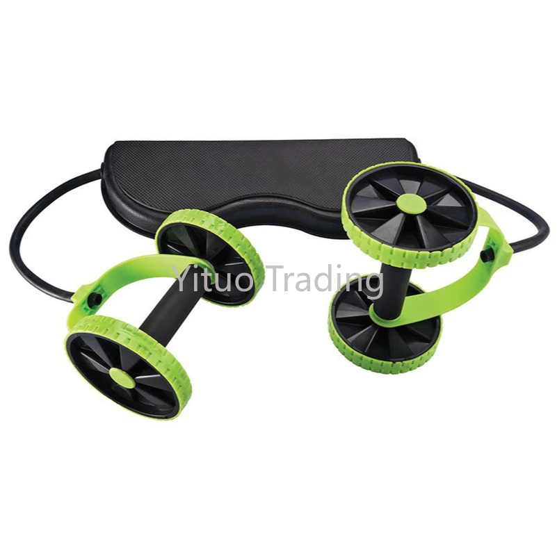 

Home Fitness Equipment Muscle Exercise Equipment Double Wheel Abdominal Power Wheel Ab Roller Gym Roller Training