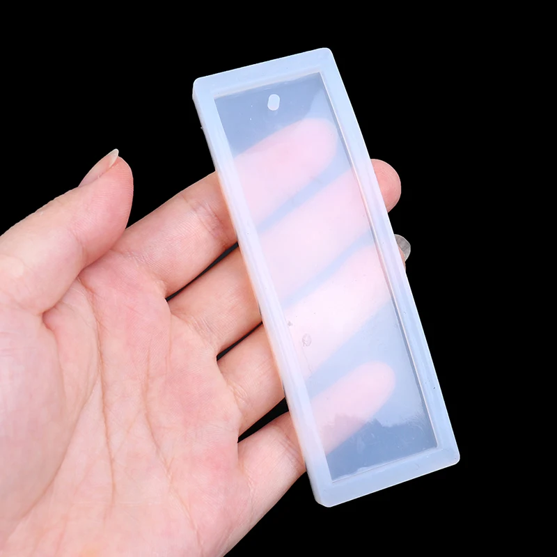 2Pcs Rectangle Silicone Bookmark Mold DIY Mould Making Resin Jewelry Craft Transparent |