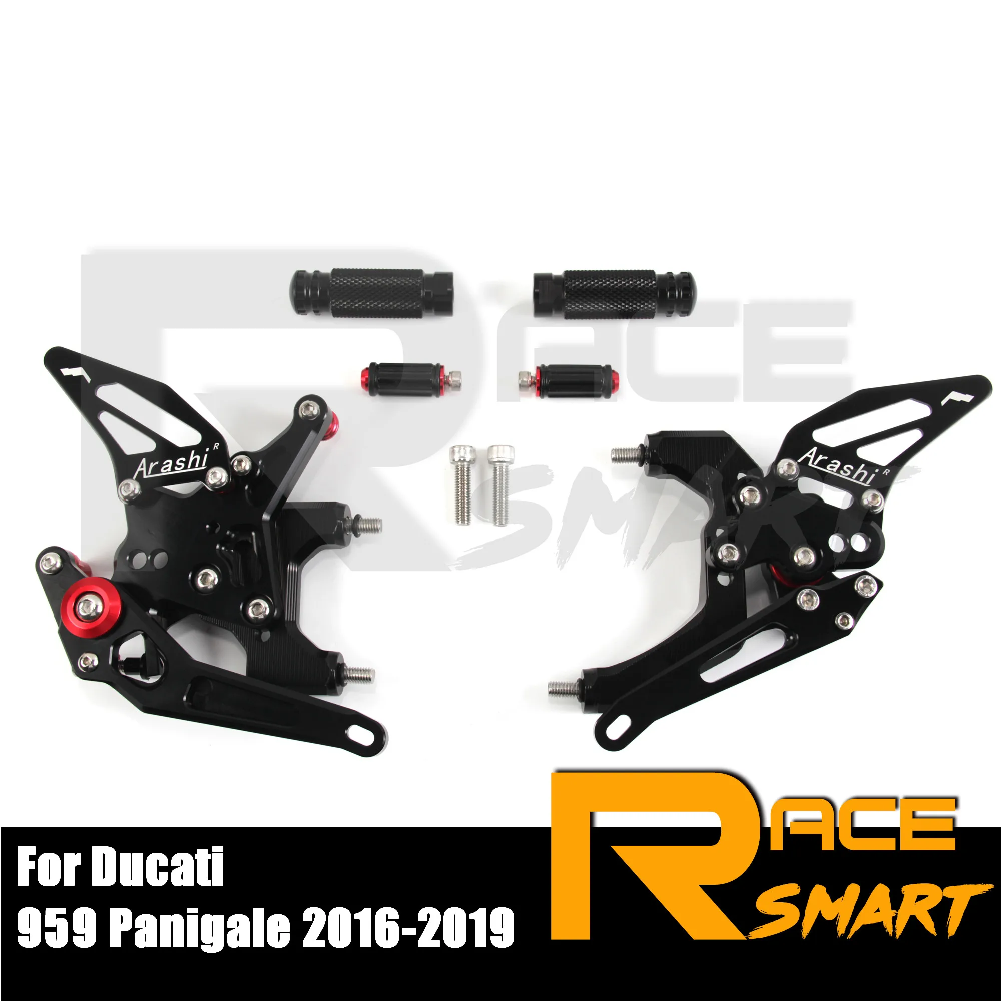 CNC регулируемый задний подножник для Ducati 959 Panigale 2016 2019 17 задних подножек подножки