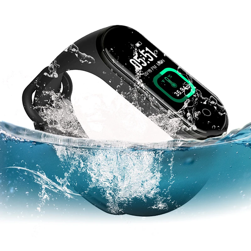 M4 Pro смарт-браслет термометр Новый Band IP67 фитнес-Браслет спортивный смарт-Браслет
