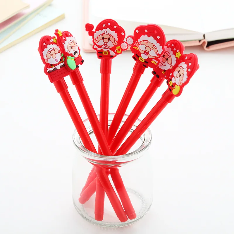 50 шт. корейские канцелярские творческий мультфильм Рождественская серия гелевых
