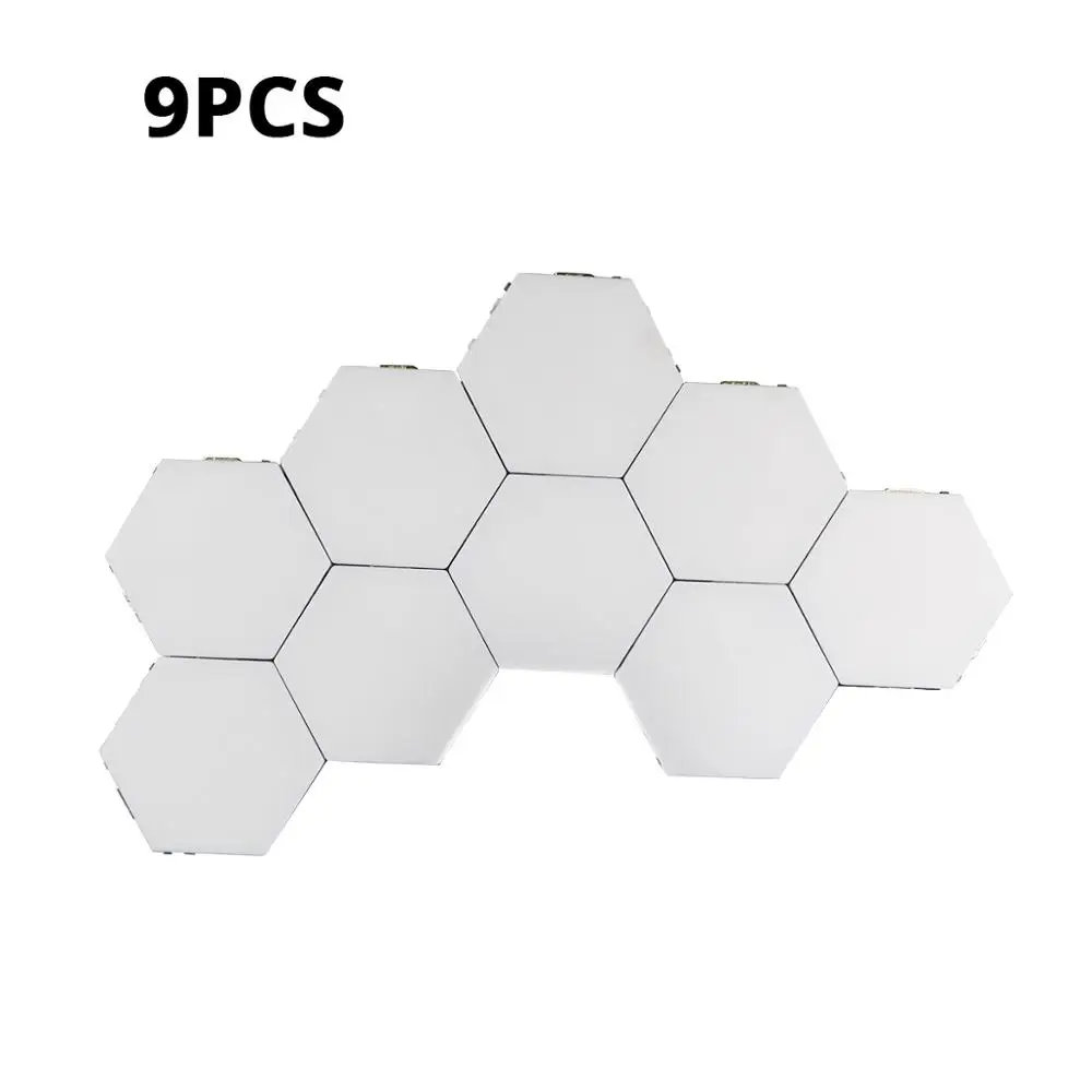 9 PCS Новинки, настенный светильник с сенсорным датчиком, светодиодный, Квантовый светильник, Магнитный модуль, кольцо, Ночной светильник, сделай сам, для помещений, Новое поступление, декоративная лампа - Цвет: 9 PCS