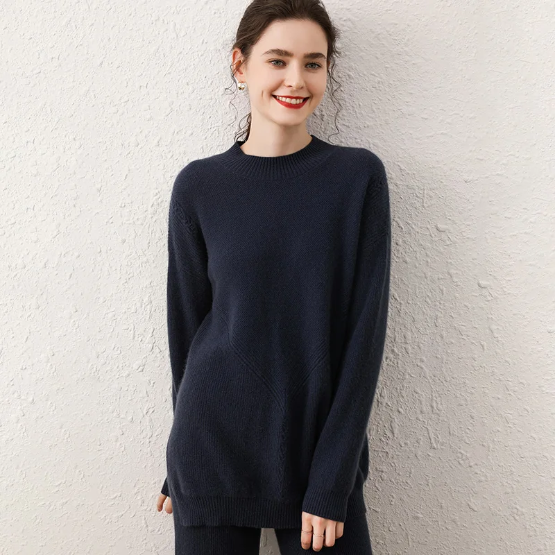 Осень и зима Новый Модный мягкий кашемировый свитер теплая Женская куртка 100%