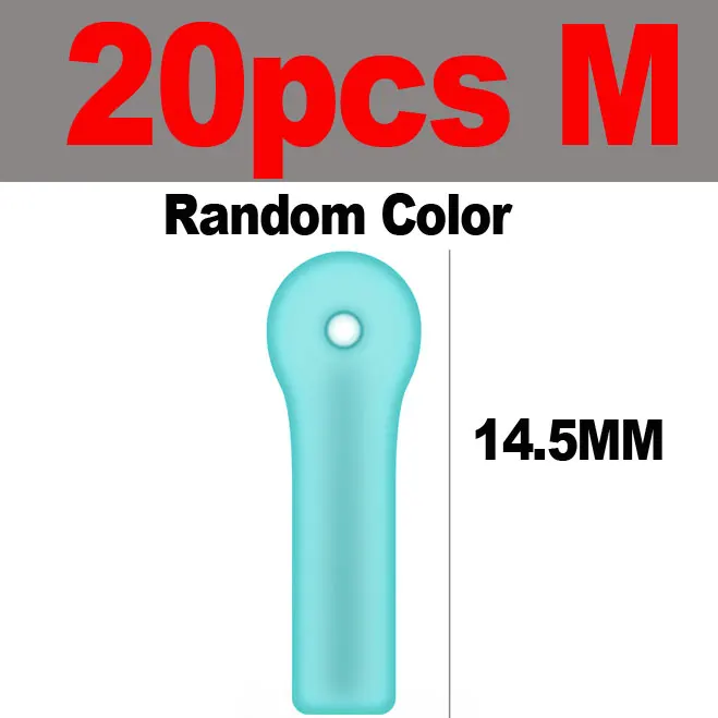 20PCS M JIGEECARP 20 шт. Карп поплавок для рыбной ловли держатель для подножки силиконовый поплавок для рыбалки Аксессуары для рыбалки крепление для поплавков - Цвет: 20PCS M