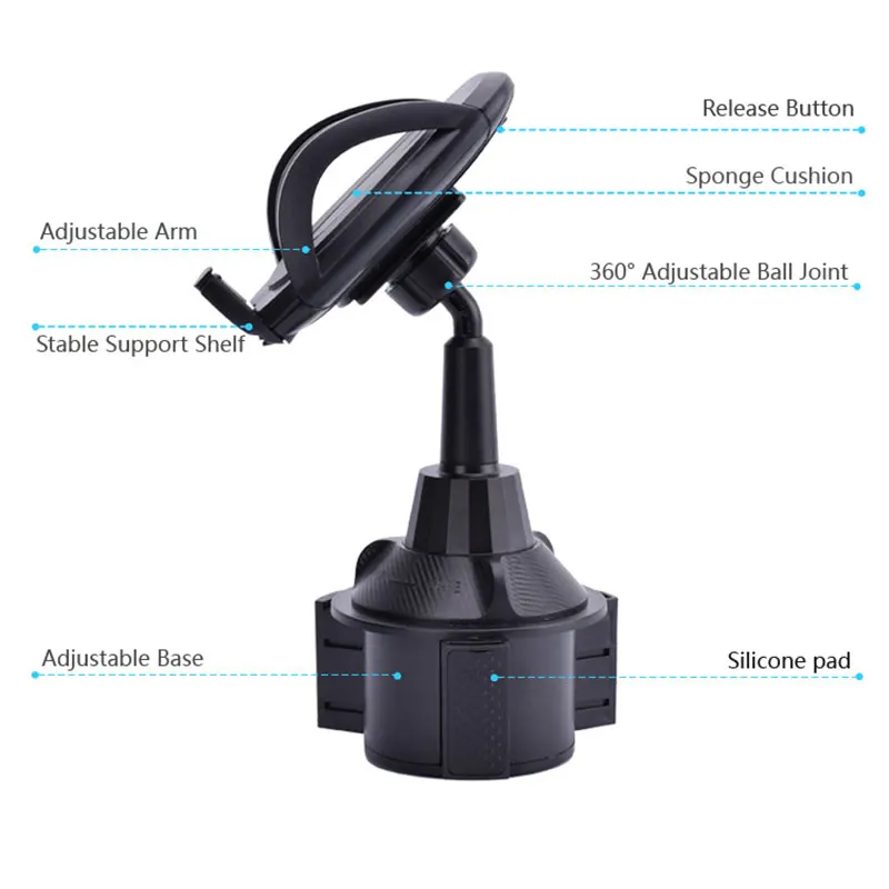 mini car cup holder mobile car phone holder stand mobile stand telephone support cell phones in car mount free global shipping