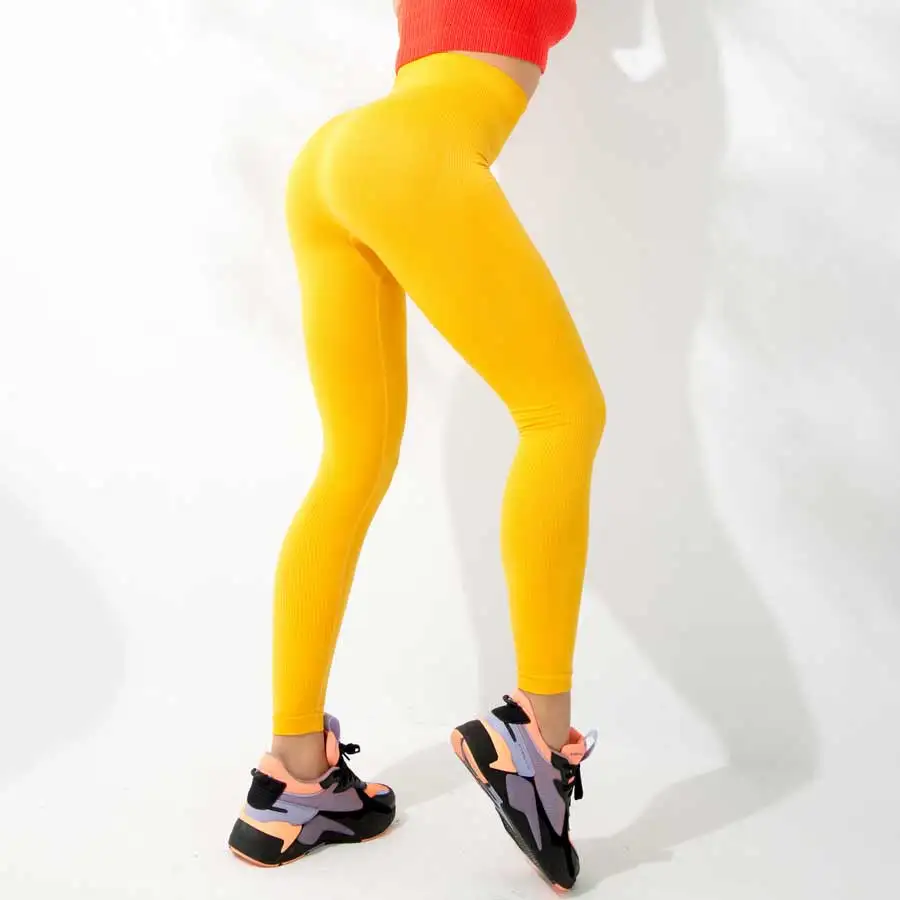 Женские Бесшовные Леггинсы бинэнд для йоги спортивные пуш ап с высокой талией