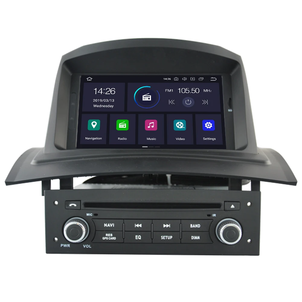 Android 10 DSP 4G RAM Автомобильный мультимедийный DVD плеер для RENAULT Megane 2 II Fluence 2002 2008 GPS