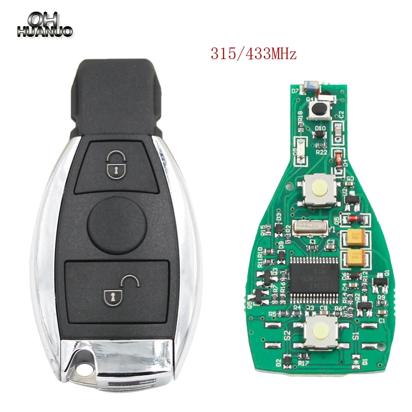 Чехол для автомобильного ключа дистанционного управления с 2 кнопками 315/433 МГц