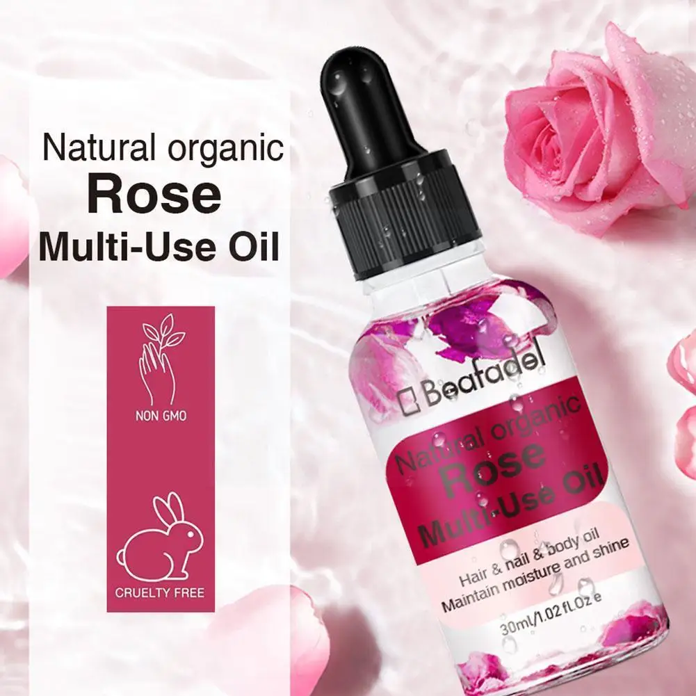 

Rose Skin Care Essential Oil Multi-functional Oil Essential For Dry Nail Hair Lubricating Moisturizing Oil Hair Oil Body Ca N1K6