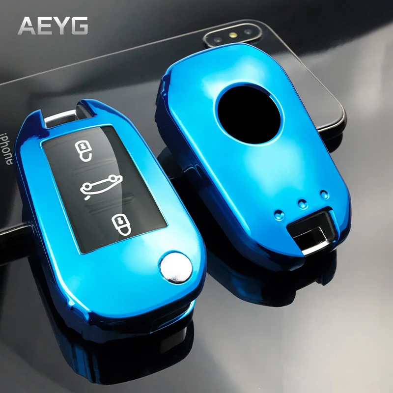 

Soft TPU Car Smart Key Case Cover Shell For Peugeot 208 2008 308 3008 408 508 107 301 Citroen C4 CACTUS C5 DS4 DS5 Accessories