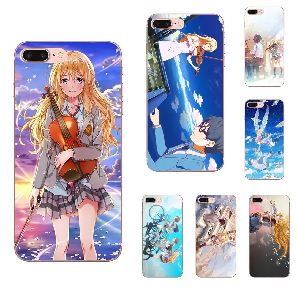 Обои Kawaii Your Lie In April для Xiaomi CC9E Mi3 Mi4 Mi4i Mi5 Mi 5S 6 6X 8 9 SE Play Plus Pro Lite A1 Mix 2 Note 3 | Мобильные