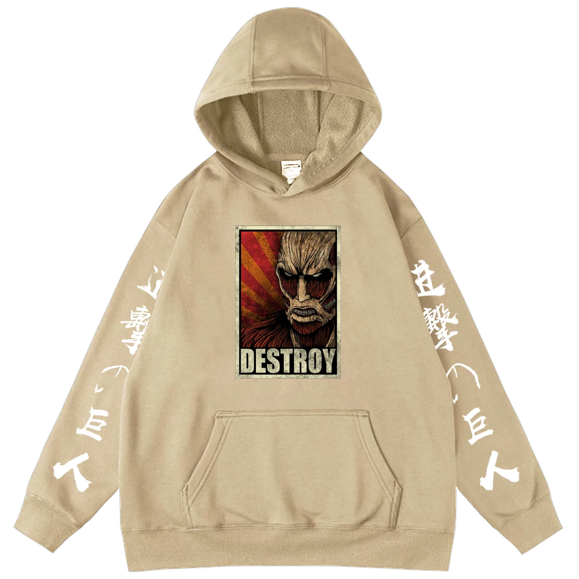 

Attack on Titan Hoodies Unisex Sweatshirt Anime Men's Sweatshirts Cartoon Oversized Hoodie Print Pullover Hooded Sweatshirts Top