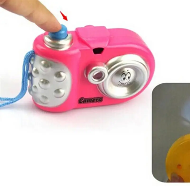 Мультяшная мини блестящая проекционная камера Забавный животный узор