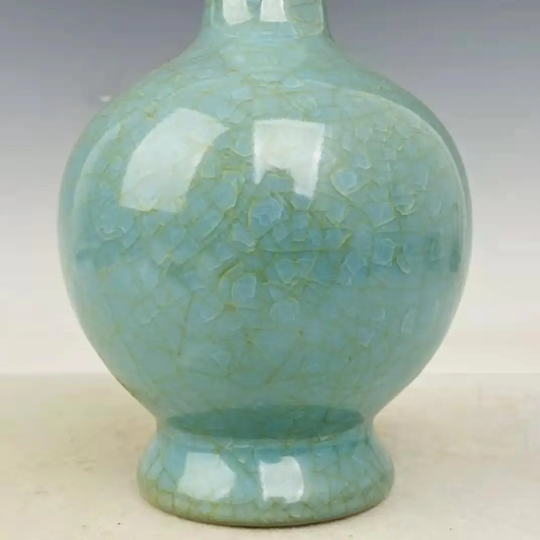 

Rare Collectable SOng Dynasty porcelain Ru kiln glacial glaze vase,#04