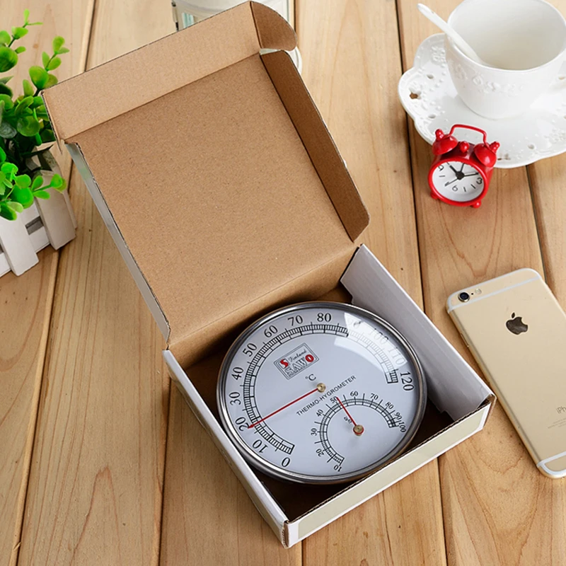 

1 Pcs Household Humidity Temperature Meter Gauge Wall Mounted Temperature Display Instrument Meter Hygrometer For Sauna Room