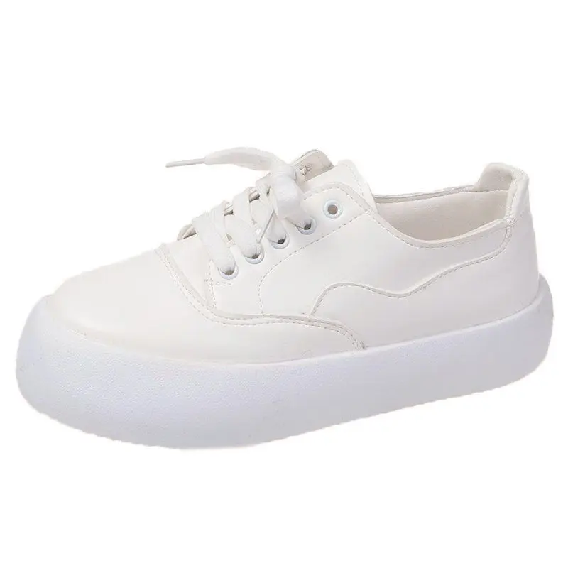 

Loafers Women 's 2021 New Korean Style Fashionable All -Match Big Head Single-Layer Shoes Thick Bottom White Casual Fashion