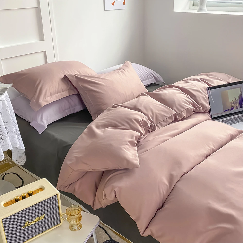 Комплект постельного белья Liv-Esthete Женский мягкий пододеяльник с принтом