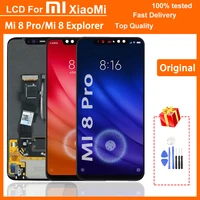 100 tested original 6 21 lcd display for mi8 explorer mi 8 pro lcd touch screen digitizer assembly with frame for mi 8 pro