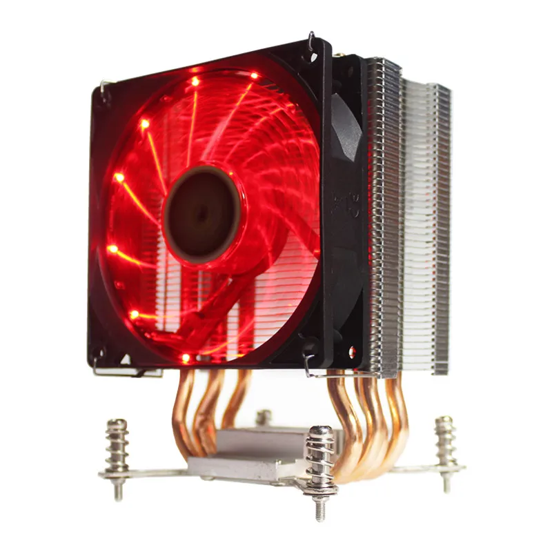 3/4PIN RGB светодиодный Процессор кулер 4 Heatpipe 12V 9 см охлаждения радиатора для LGA 775 1150