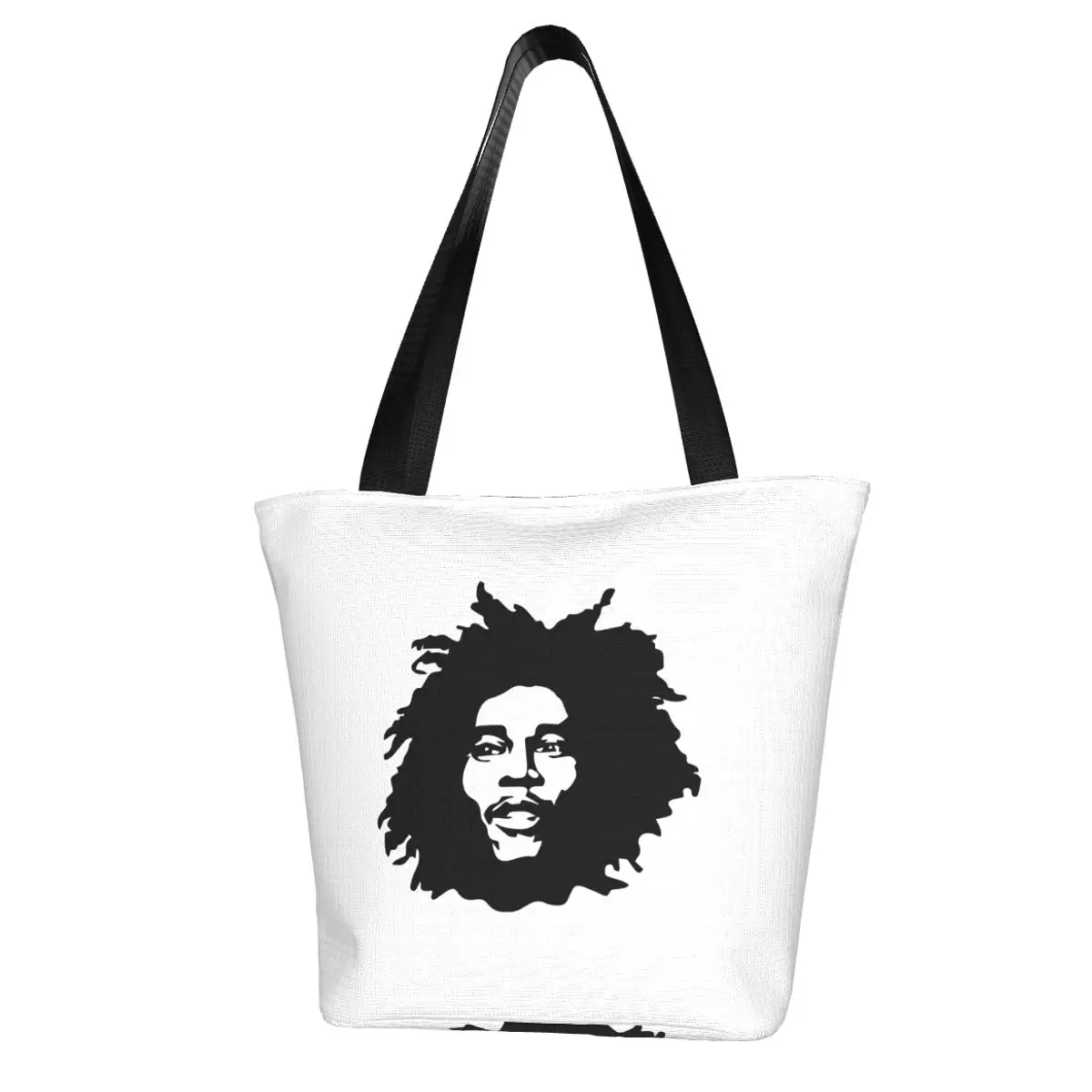 Bob Marley Shopping Bag Aesthetic Cloth Outdoor Handbag Female Fashion Bags