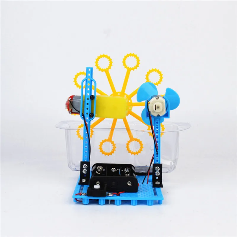 DIY Bubble Machine домашняя сборка электрическая игрушка креативный