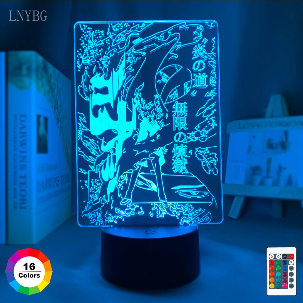 Светодиодный ночсветильник в стиле аниме 3d акриловое снаряжение для манги