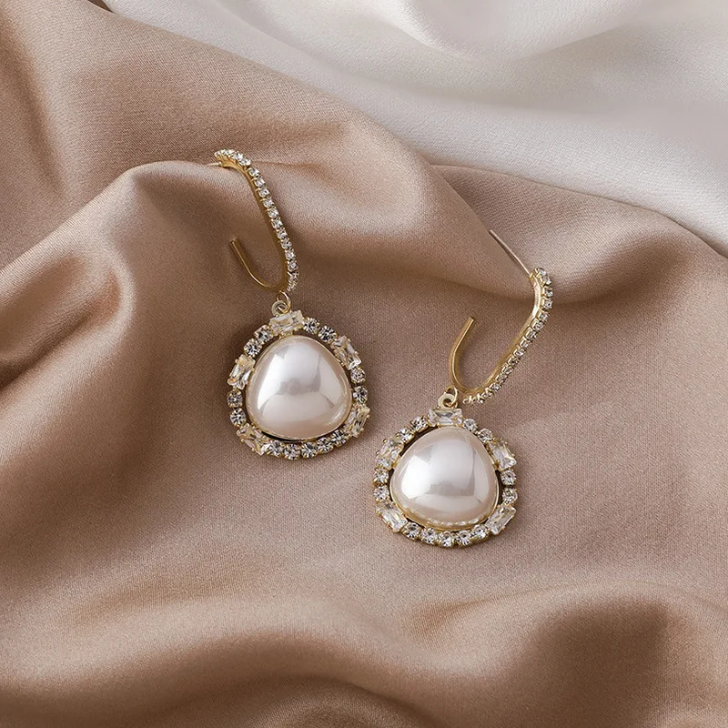 Происхождение летние темперамент неправильные геометрические жемчуг CZ крюк из