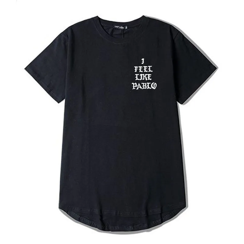 

The Life Of Pablo Season 3 T Shirt I Feel Like Paul Length T-Shirt Men Purpose Tour Kanye West Skateboard Short Sleeve Tops Tee