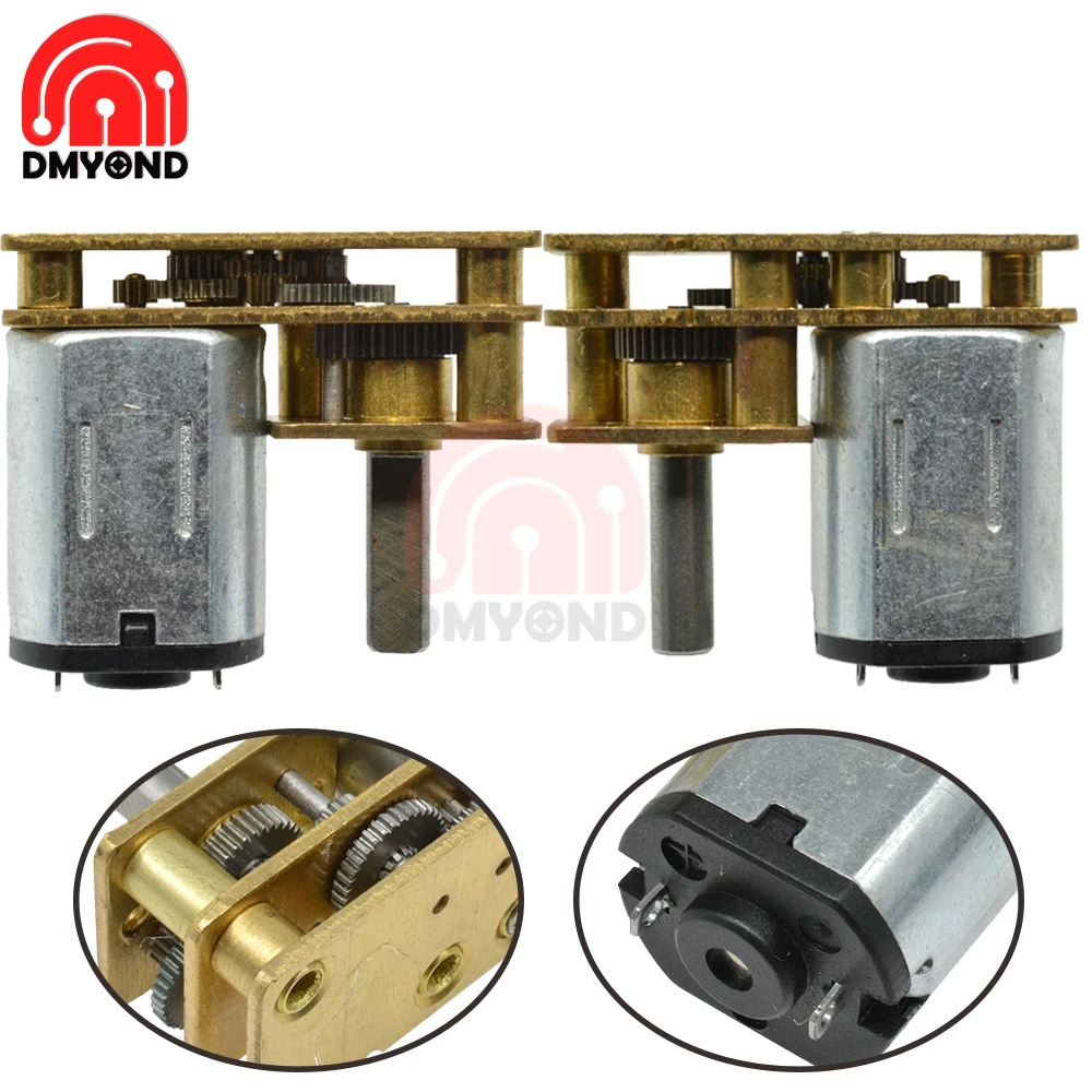 GA1024-N20 DC снижение Шестерни двигатель 3V 6V 12 Вольт 100 об/мин 150 200 300 400 об/мин Micro Скорость Шестерни двигателя с металлической Шестерни коробка колеса 