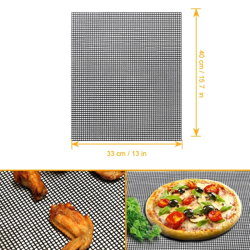 

Non-stick Barbecue Grill Mat Pad High Temperature Resistant Silicone Pad Reusable Barbecue Bake Cooking Mat BBQ Accessories