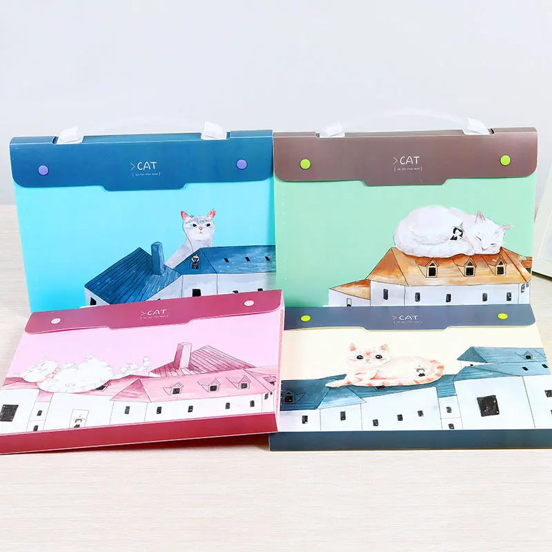 Папка с мультяшным рисунком расширяющийся кошелек органайзер для документов