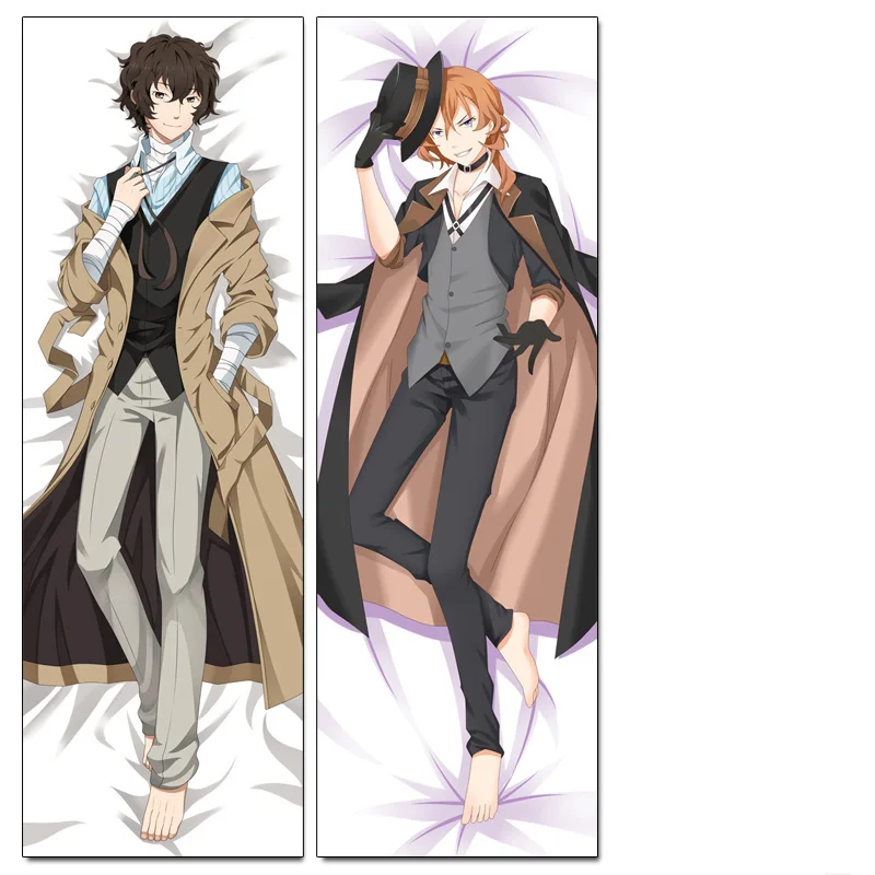 Хаоса Аниме Dakimakura Накаджима Ацуши Осаму дадзай Подушка Чехол обниматься