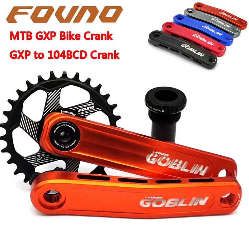 Fovno горный велосипед HollowTech кривошипная система прямого крепления GXP to 104bcd шина 170