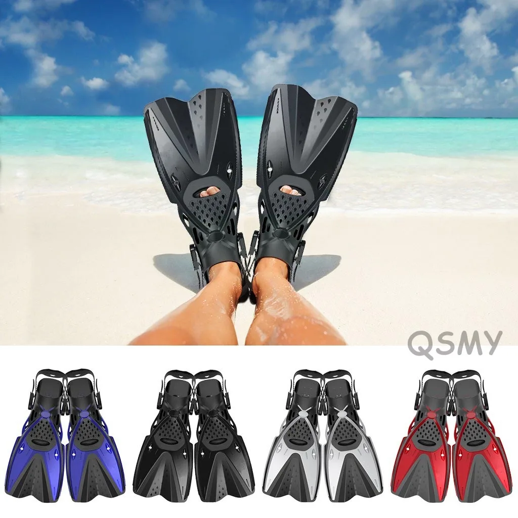 

Professional Snorkeling Foot Diving Fins Adjustable Adult Kids Swimming Comfort Fins Flippers Swimming Equipment -40