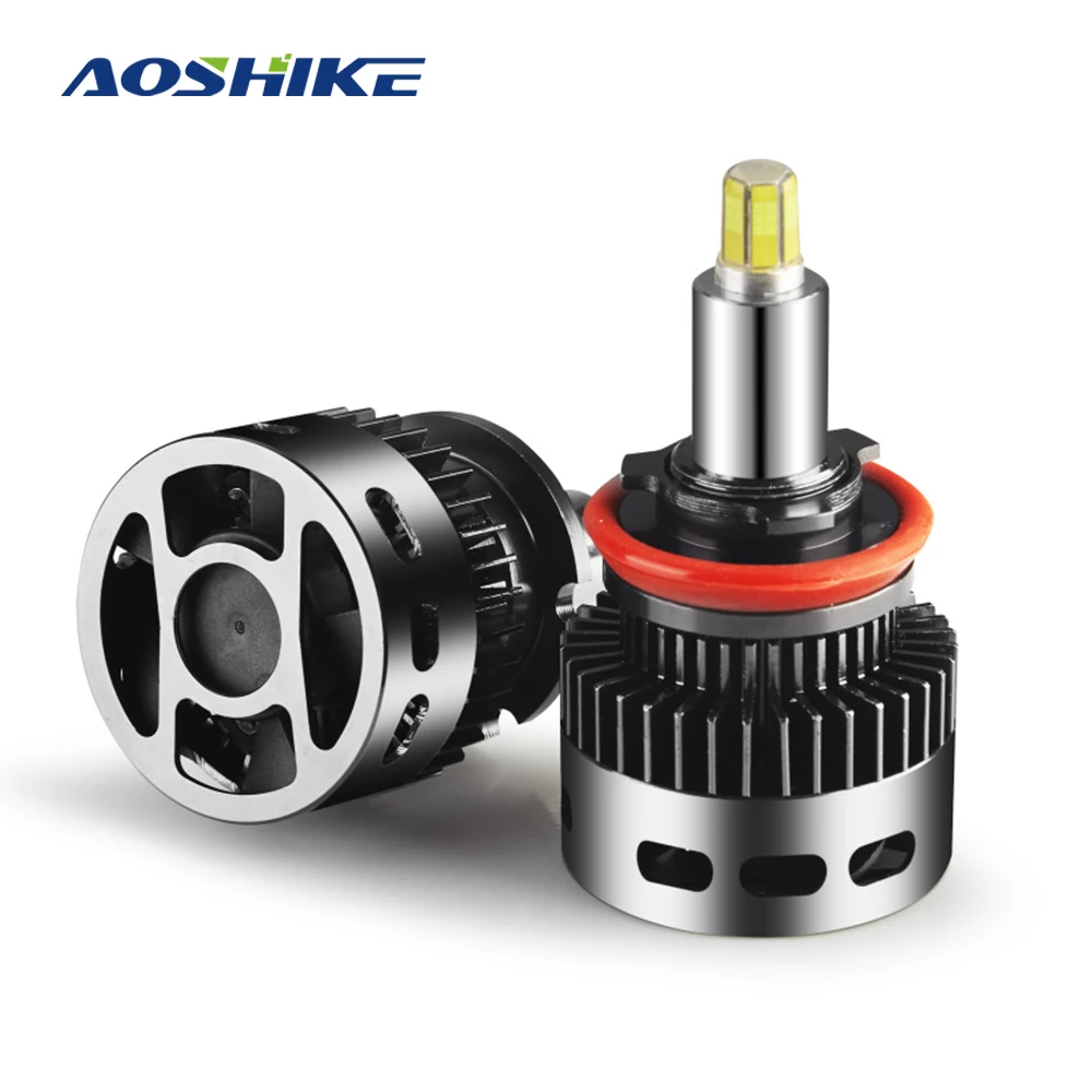 AOSHIKE 2 шт. 50 Вт Автомобильный светодиодный светильник s 360 высокий Точечный Лампа H1