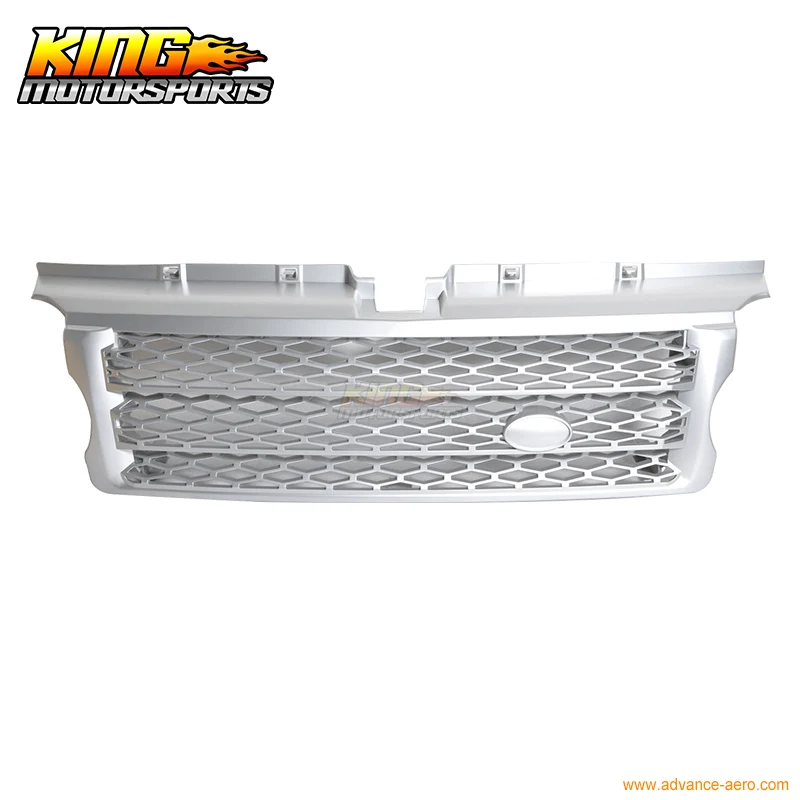 Подходит для 2006-2009 Land Range Rover Sport Silver передняя капот гриль 07 08 США бесплатная