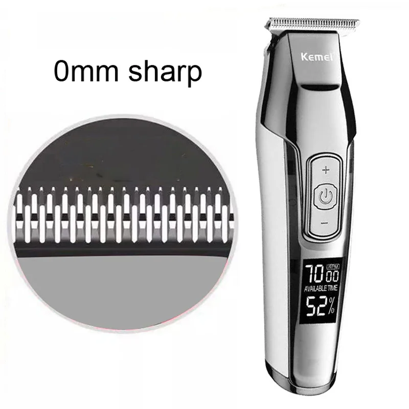 

Kemei professional hair clipper beard trimmer for men's hair trimmers LCD digital display cordless haircut electric shaver 5