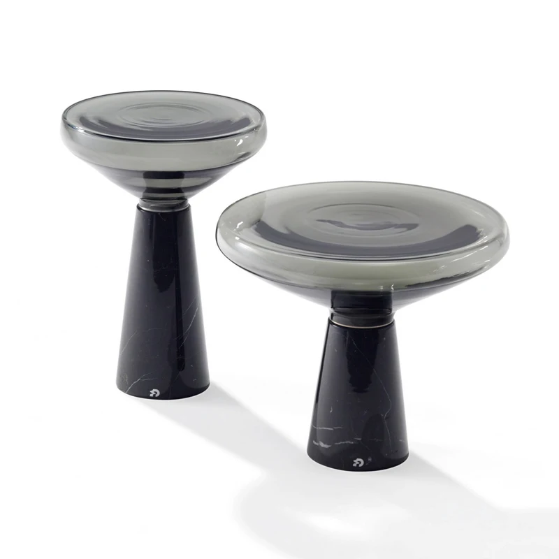 

Скандинавский мраморный журнальный столик GY, гостиная, диван, угловой столик, простой дизайнерский прикроватный круглый светильник, роскош...