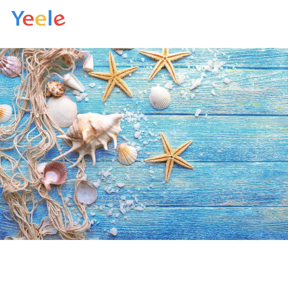 

Yeele Photozone Tropical Leaves Beach Shell Summer Photography Backgrounds Photographic Customized Backdrops for Photo Studio