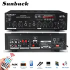 SUNBUCK 2500 Вт 110220 В Bluetooth 2,0 канальный микрофон для караоке вход Цифровой реверберативный телефон Поддержка USB SD FM AUX вход